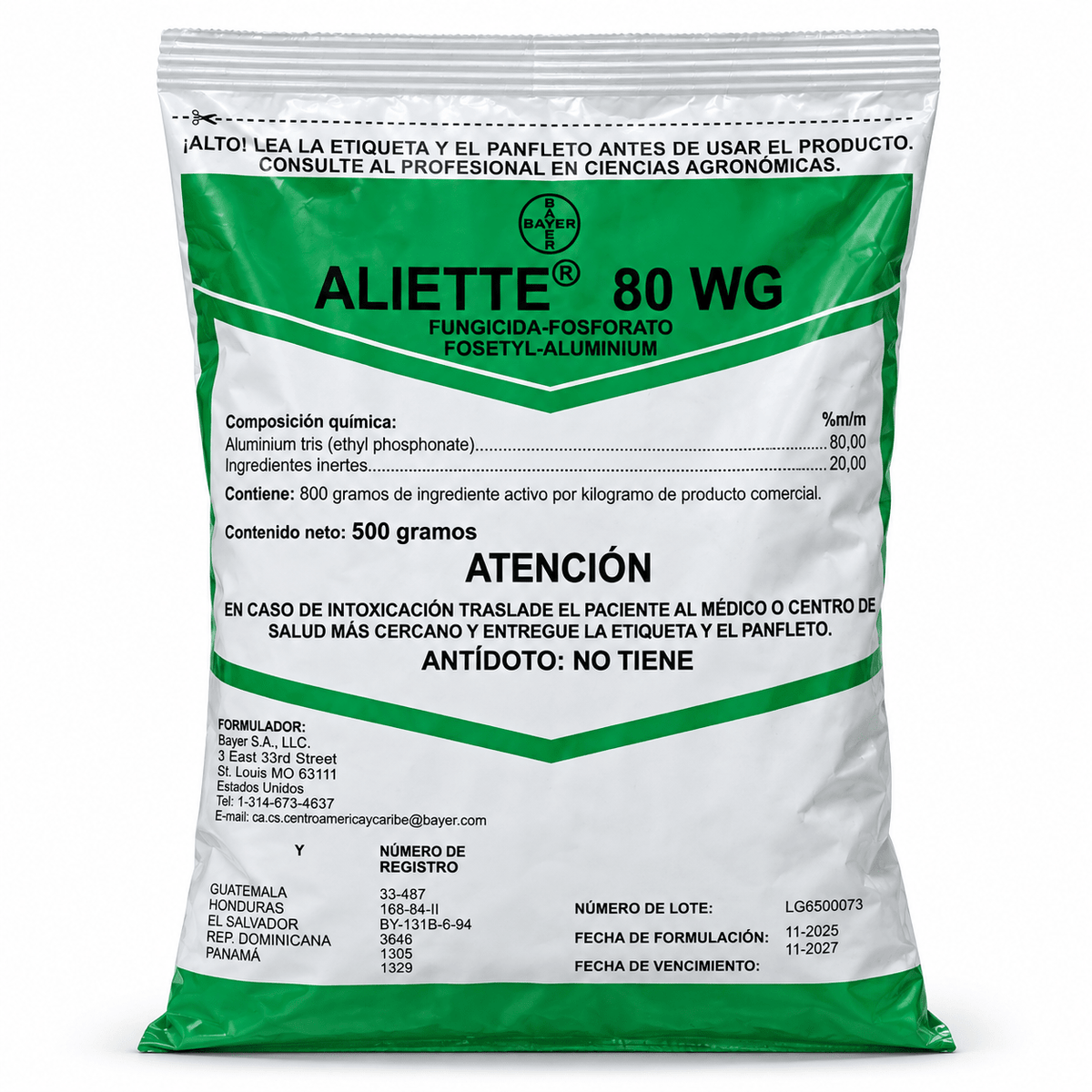 Aliette 80 WG de Bayer, fungicida sistémico para pudrición de raíz
