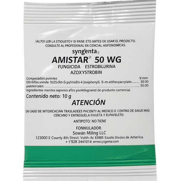 Amistar 50 WG de Syngenta, fungicida para mancha blanca y hongos en plantas