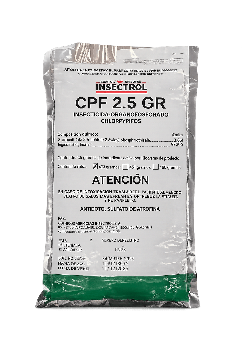 🐜CPF 2.5 GR – Insecticida Granulado para Control de Hormigas y Plagas Rastreras - Doctor Plantas GT