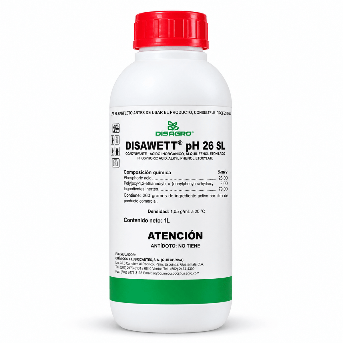 Disawett pH 26 SL, regulador de pH para mezclas de fumigación