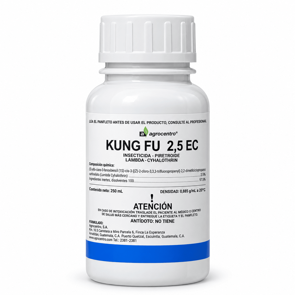 Kung Fu 2.5 EC, insecticida con lambda-cihalotrina para gusanos y plagas del follaje