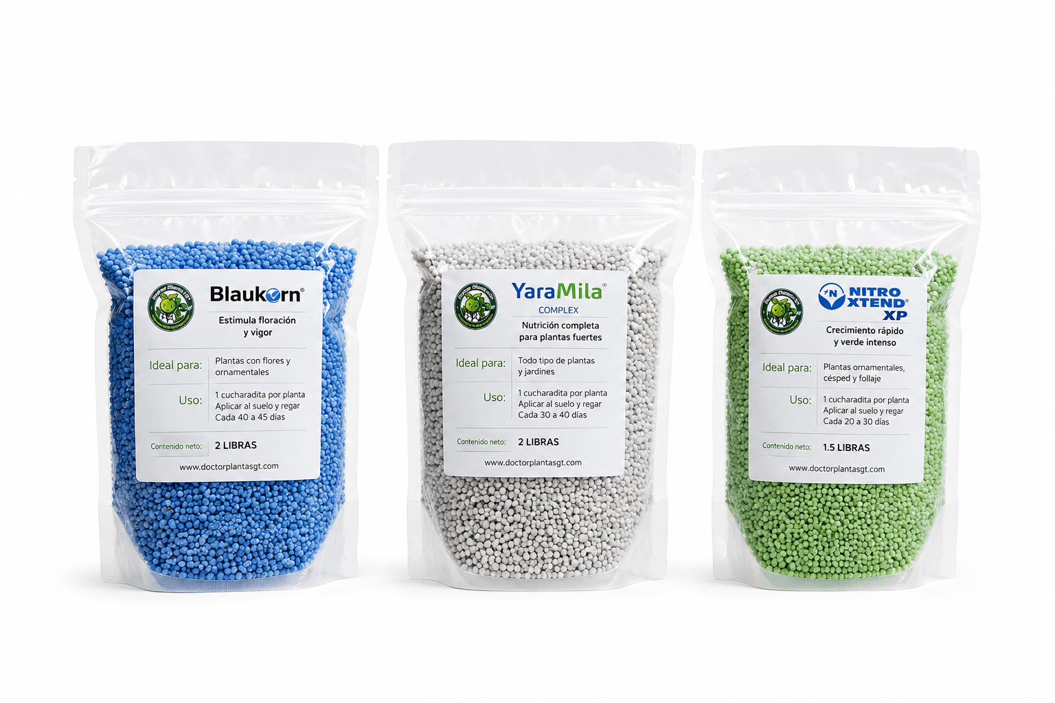 Mini Combo Jardín Saludable | 5.5 lb de Fertilizantes Premium - Doctor Plantas GT