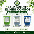 Ejemplo de uso del Mini Combo Jardín Saludable: plantas nutridas y con flores