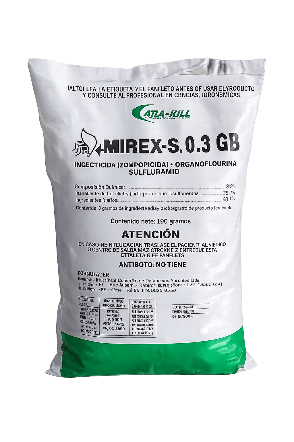 Mirex - S 0.3 GB – Cebo Profesional para Zompopos y Hormigas Cortadoras - Doctor Plantas GT