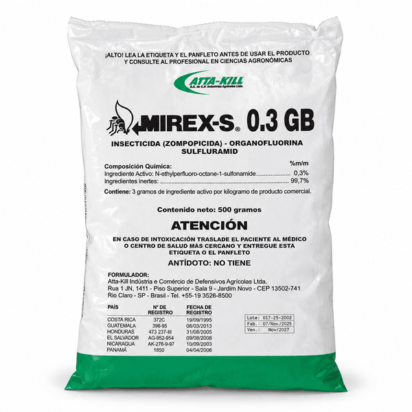 Mirex-S 0.3 GB de Duwest, cebo para zompopos y hormigas cortadoras