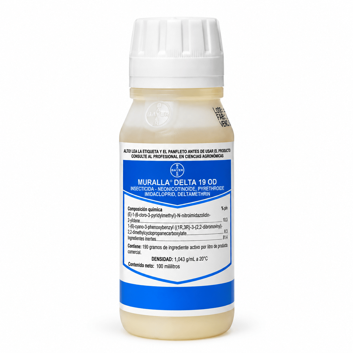 Muralla Delta 19 OD de Bayer, insecticida sistémico para pulgón, trips y mosca blanca