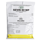 Sevin 80 WP, insecticida en polvo para gusanos, orugas y escarabajos