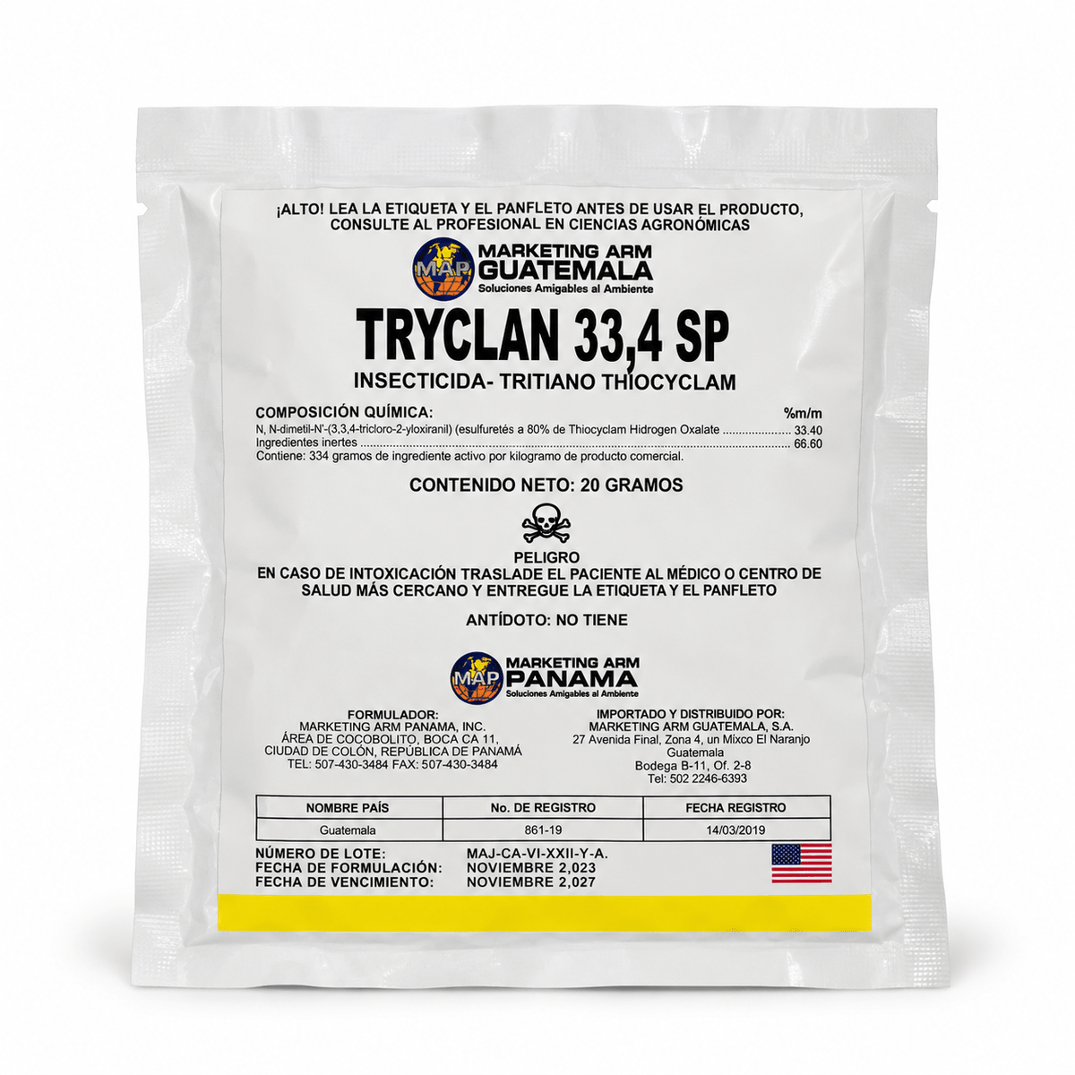 Tryclan 33.4 SP, insecticida para mosquitas de maceta y mosca blanca