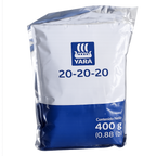 Fertilizante 20-20-20 Yara soluble, bolsa de 400 g